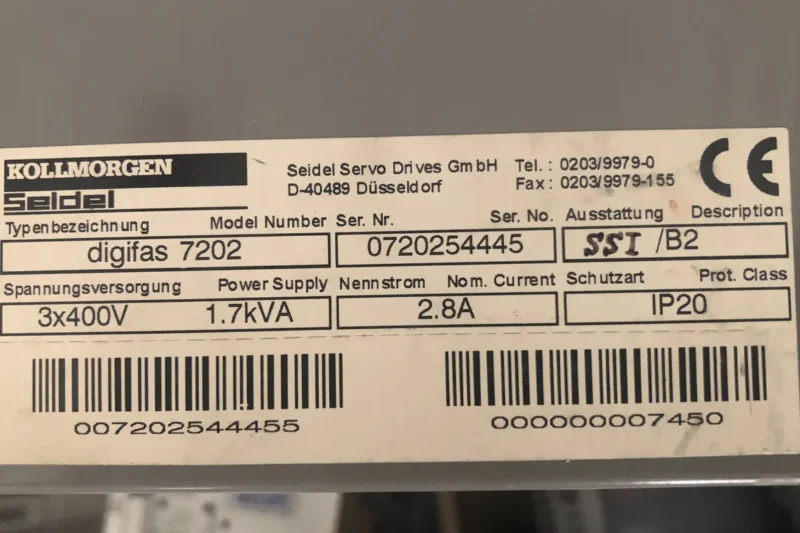 KOLLMORGEN-DİGİFAS 7202