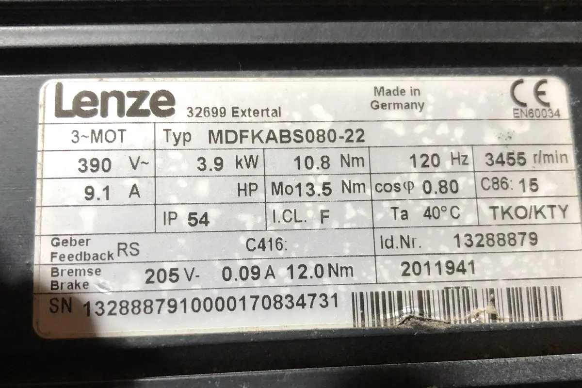 LENZE-MCS09F60-RSOP1-A14N