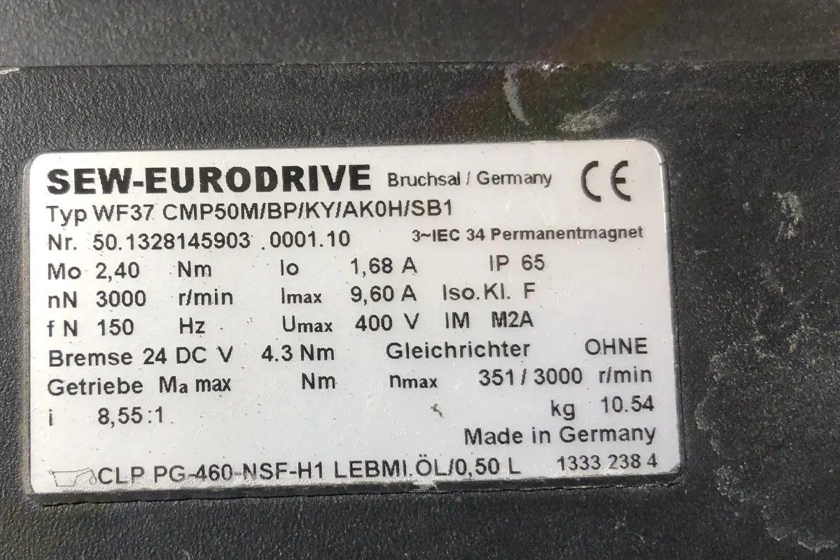 SEW-WF37 CMP50M-BP-KY