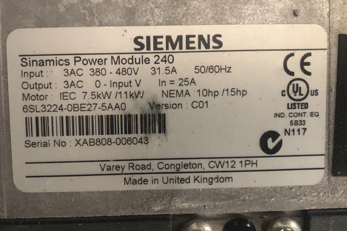 SIEMENS-6SL3224-OBE27-5AA0
